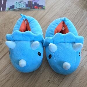 Wonder Nation Blue Dinosaur Kids Slippers